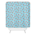 Little Arrow Design Co watercolor bomb pops Shower Curtain
