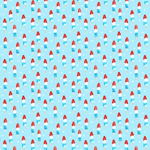Little Arrow Design Co watercolor bomb pops Shower Curtain