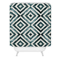 Little Arrow Design Co watercolor diamonds Shower Curtain
