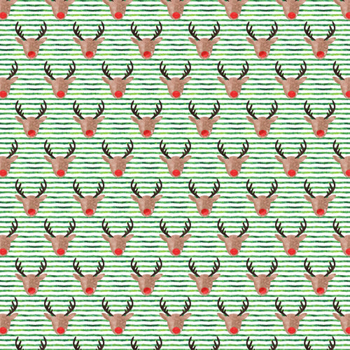 Little Arrow Design Co watercolor rudolf Shower Curtain