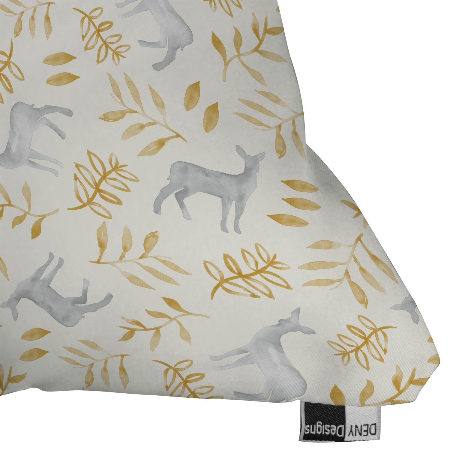 Little Arrow Design Co watercolor woodland Outdoor Throw Pillow