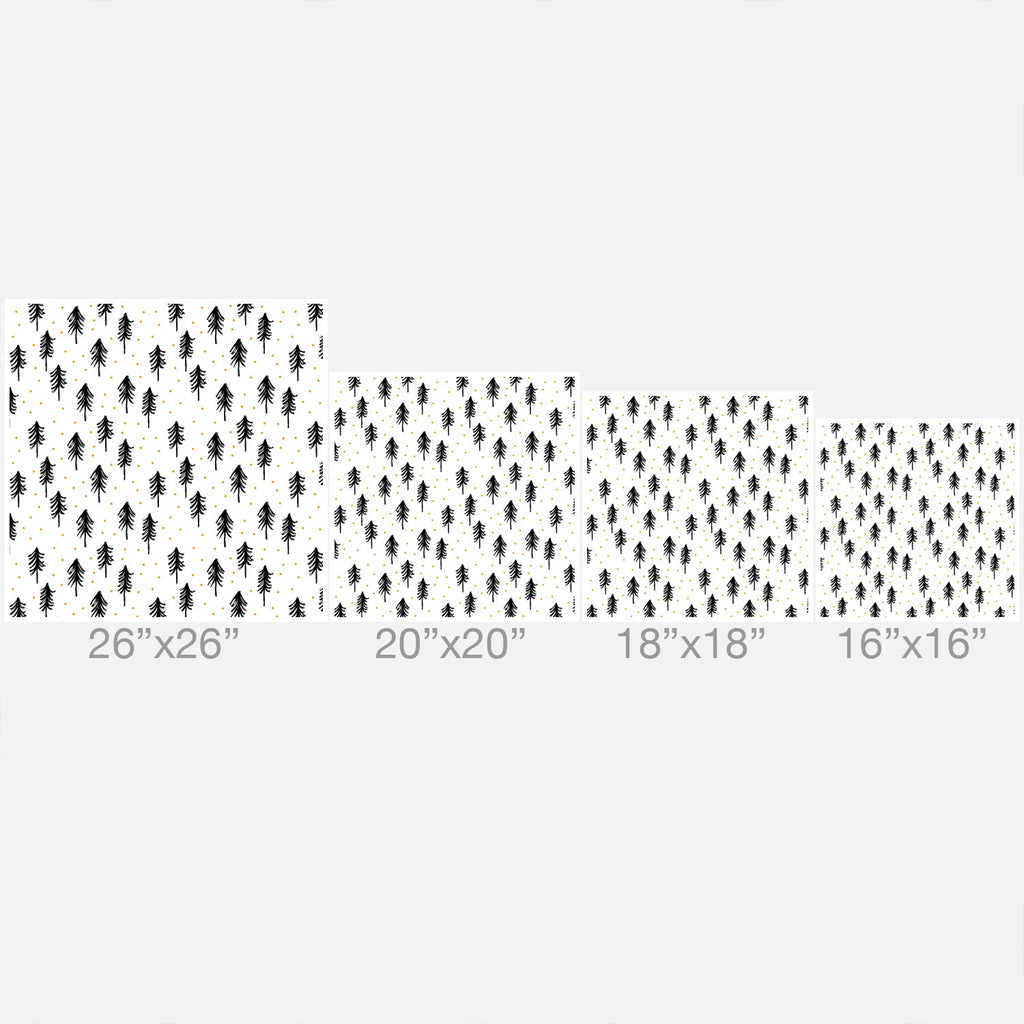 Little Arrow Design Co winter pines Throw Pillow