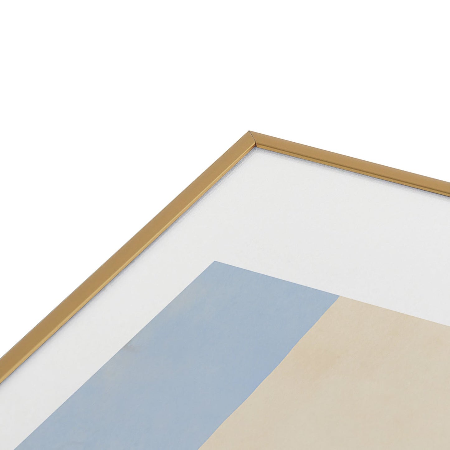 Little Dean Minimal sand beach with seagull Metal Framed Art Print