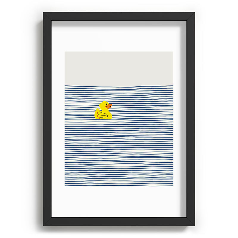 Little Dean Yellow rubber ducky Recessed Framing Rectangle