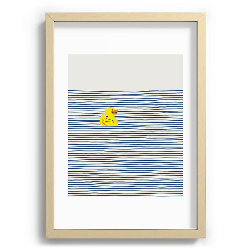 Little Dean Yellow rubber ducky Recessed Framing Rectangle