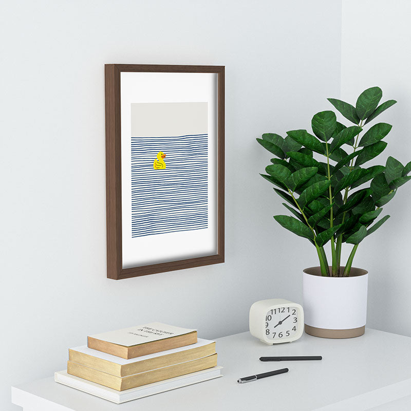 Little Dean Yellow rubber ducky Recessed Framing Rectangle
