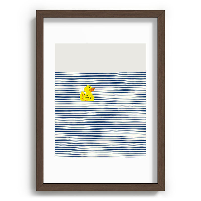 Little Dean Yellow rubber ducky Recessed Framing Rectangle
