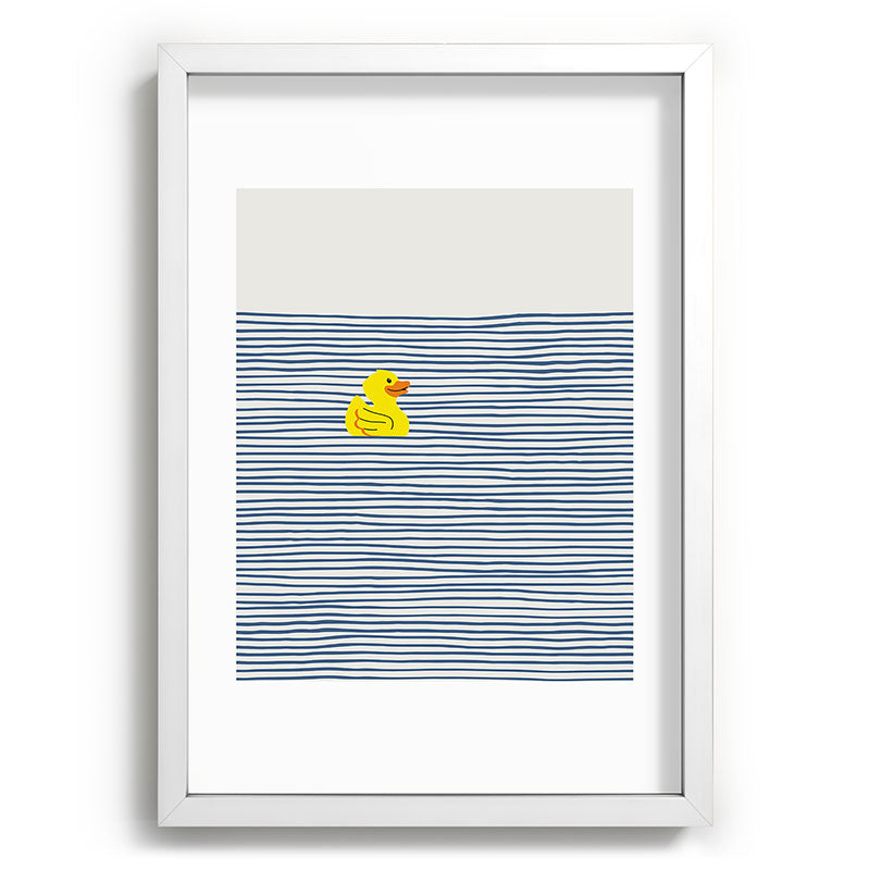 Little Dean Yellow rubber ducky Recessed Framing Rectangle