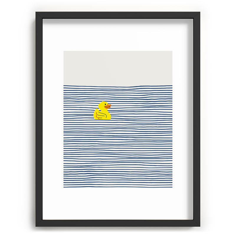 Little Dean Yellow rubber ducky Recessed Framing Rectangle
