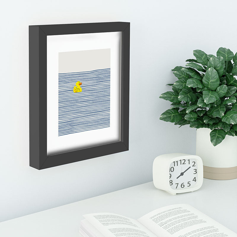 Little Dean Yellow rubber ducky Recessed Framing Rectangle