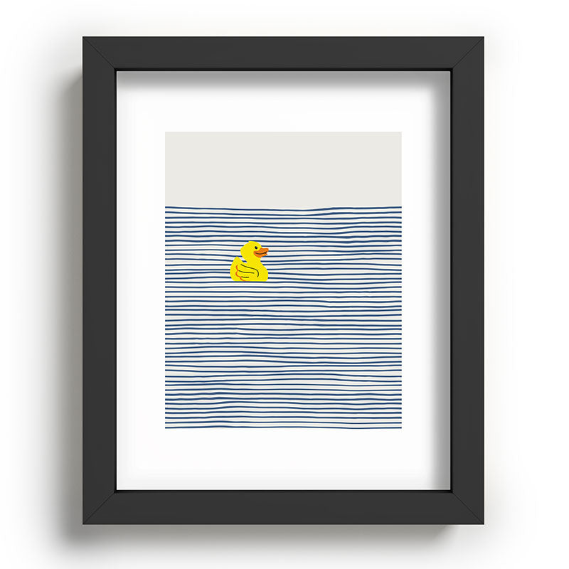 Little Dean Yellow rubber ducky Recessed Framing Rectangle