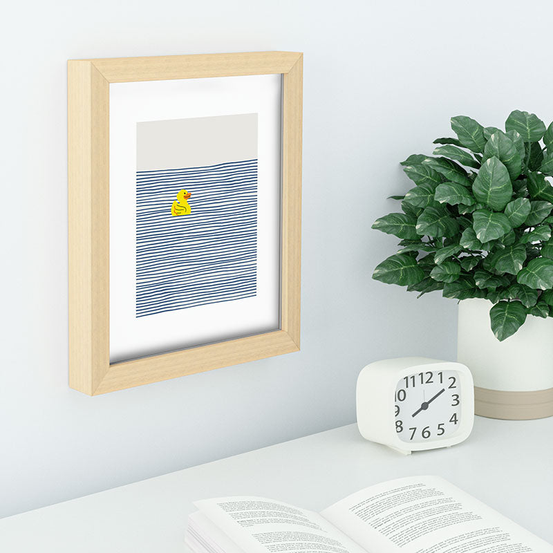 Little Dean Yellow rubber ducky Recessed Framing Rectangle