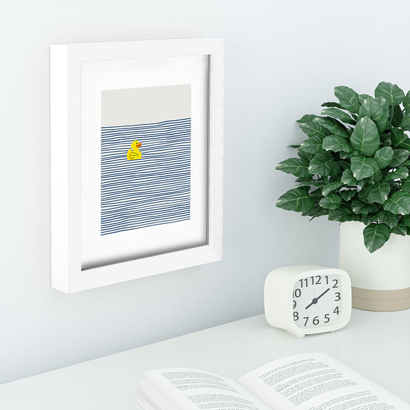 Little Dean Yellow rubber ducky Recessed Framing Rectangle