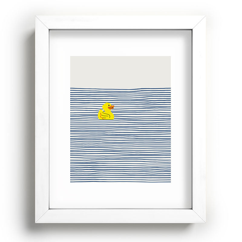 Little Dean Yellow rubber ducky Recessed Framing Rectangle