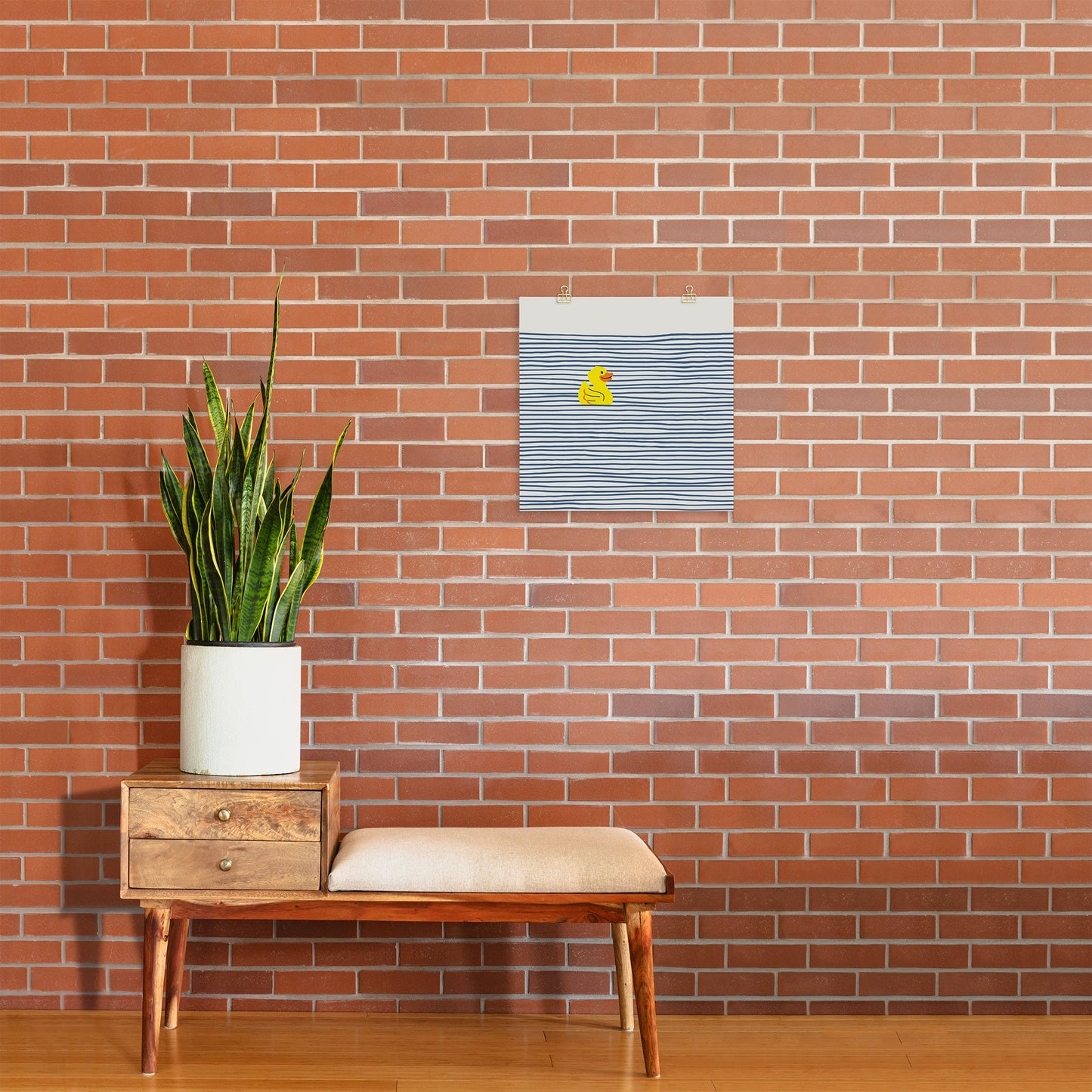 Little Dean Yellow rubber ducky Art Print