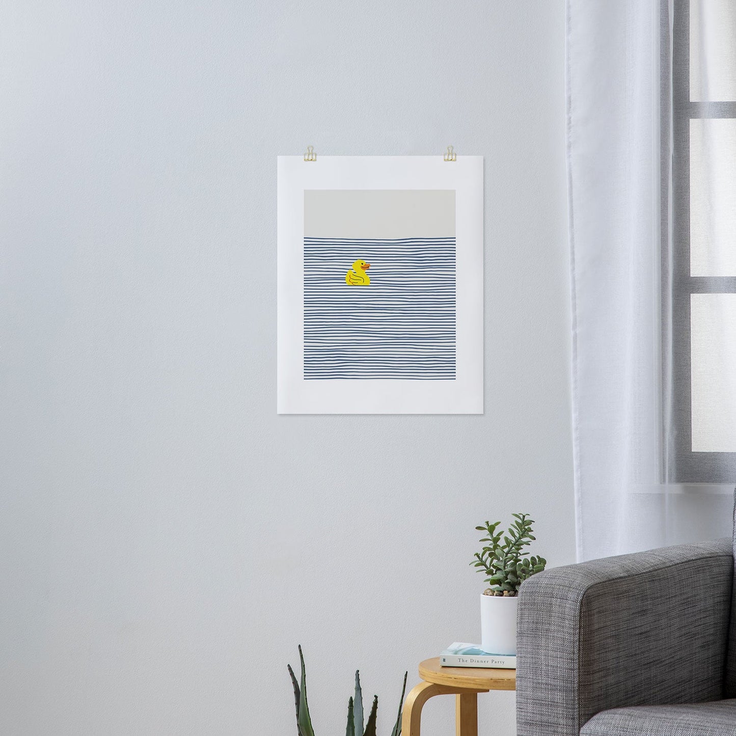 Little Dean Yellow rubber ducky Art Print