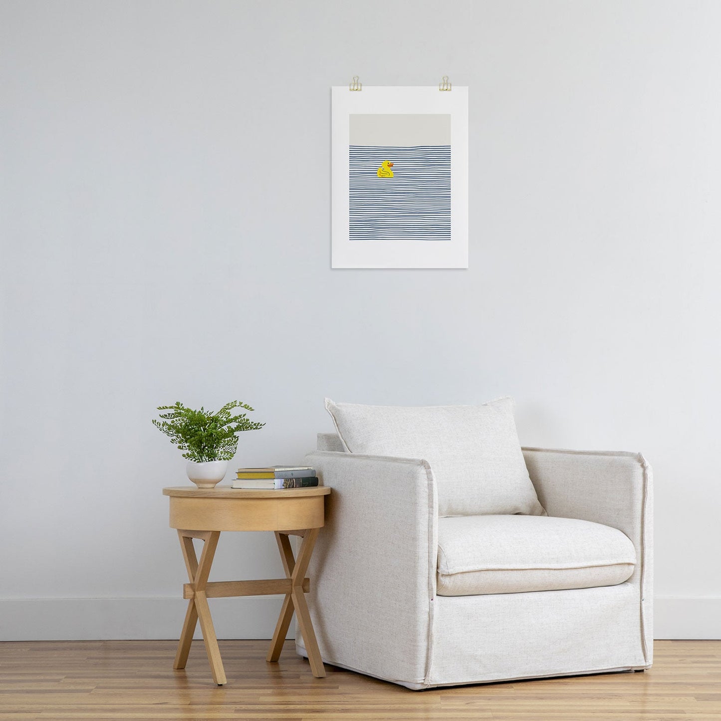 Little Dean Yellow rubber ducky Art Print