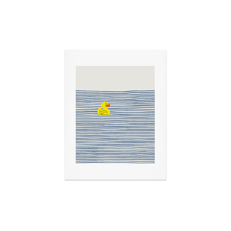 Little Dean Yellow rubber ducky Art Print
