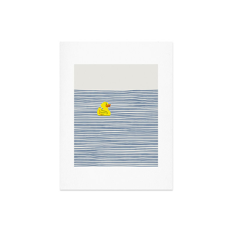 Little Dean Yellow rubber ducky Art Print