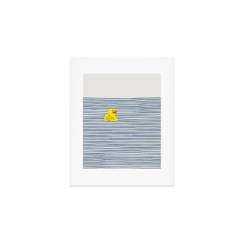 Little Dean Yellow rubber ducky Art Print