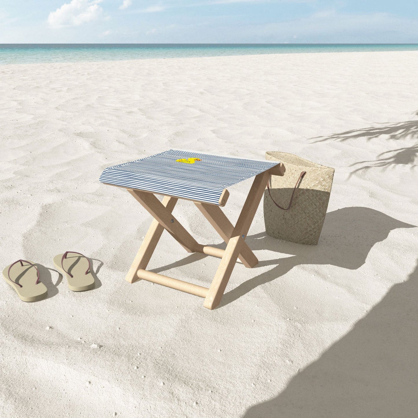 Little Dean Yellow rubber ducky Folding Stool