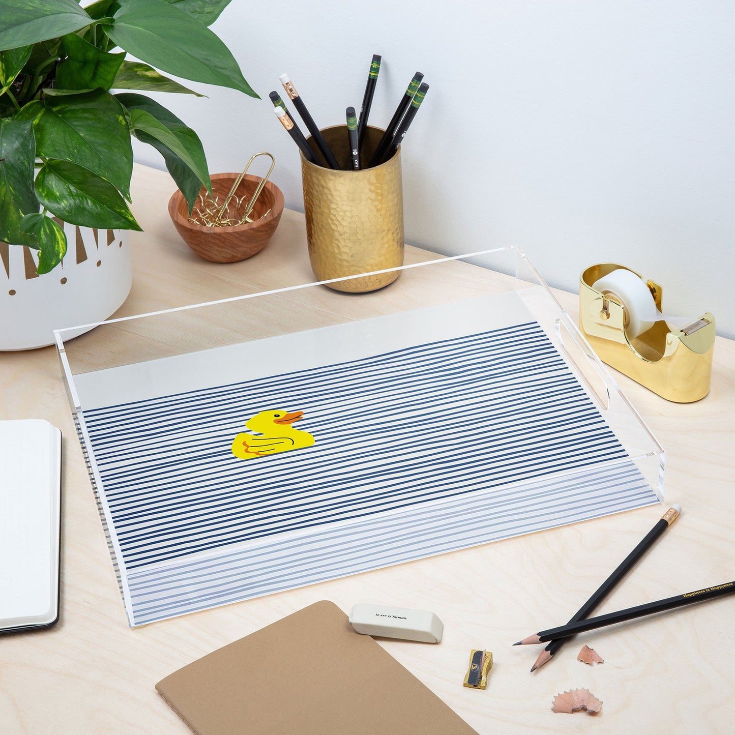 Little Dean Yellow rubber ducky Acrylic Tray