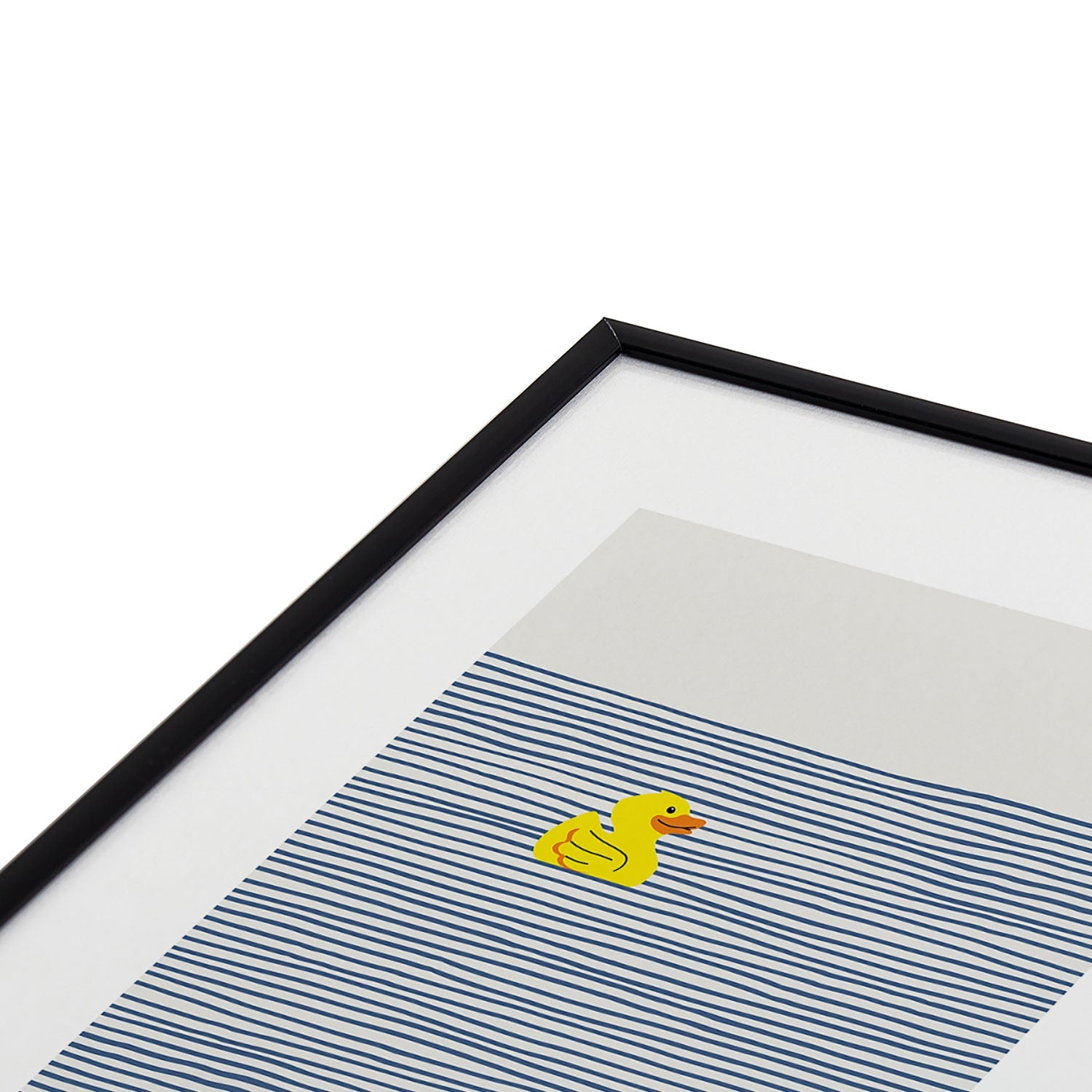 Little Dean Yellow rubber ducky Metal Framed Art Print