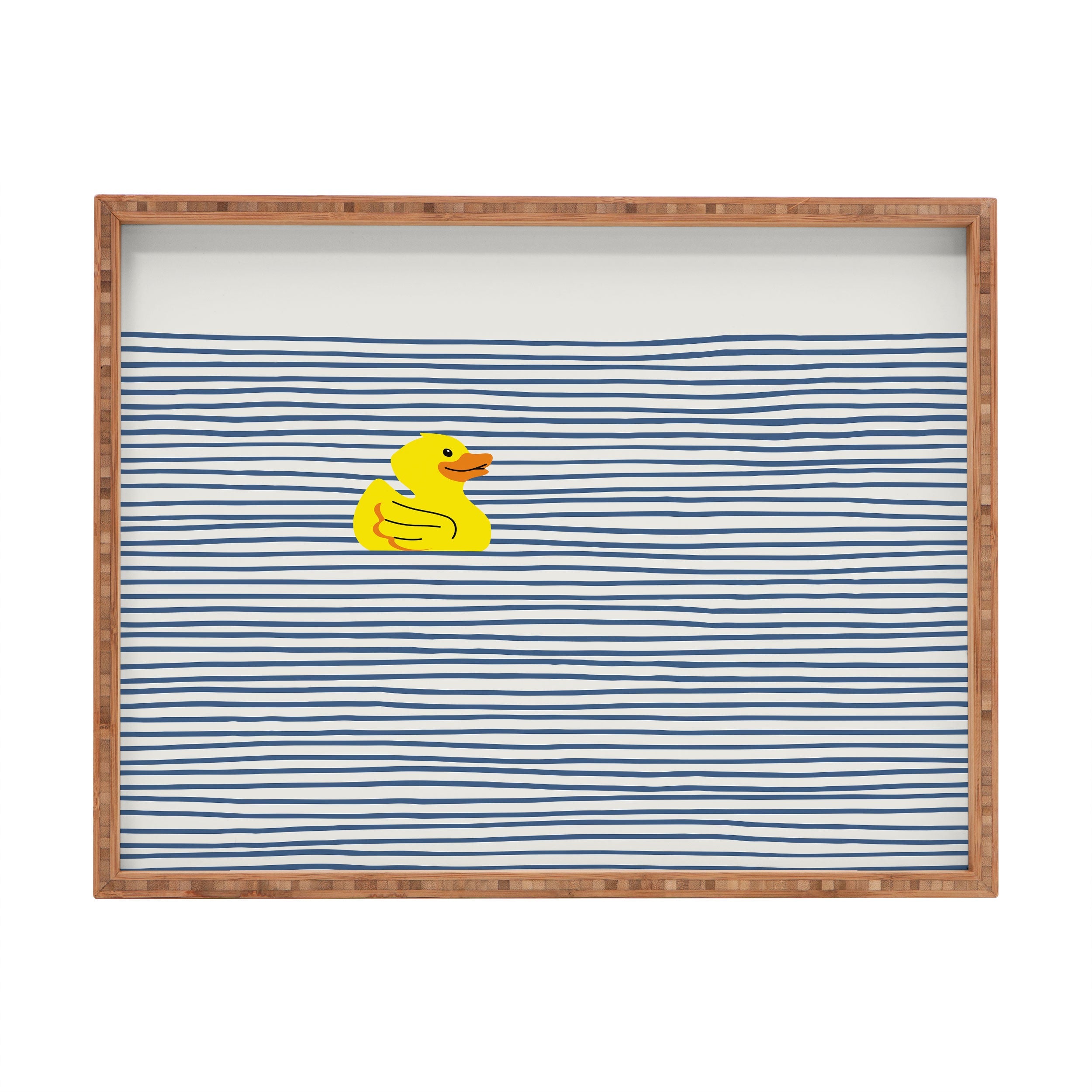 Little Dean Yellow rubber ducky Rectangular Tray