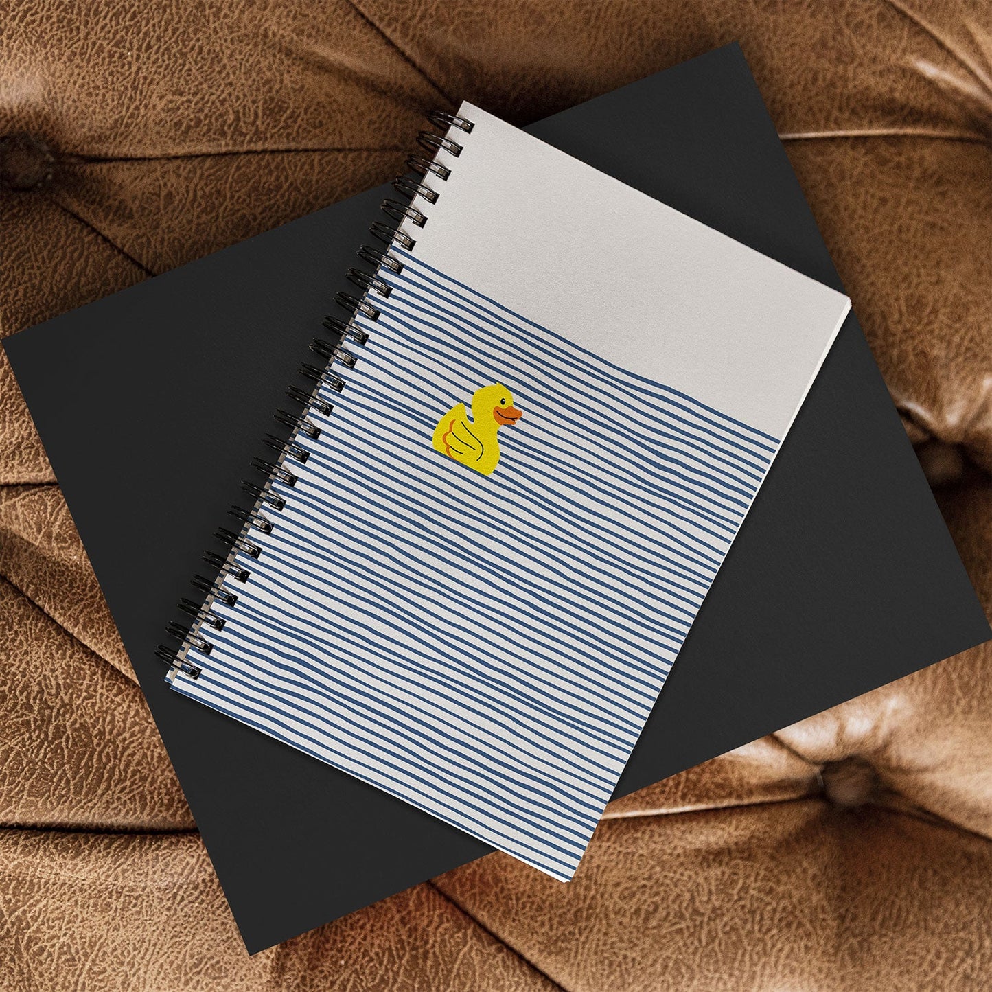 Little Dean Yellow rubber ducky Spiral Notebook