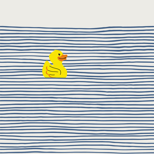Little Dean Yellow rubber ducky Shower Curtain