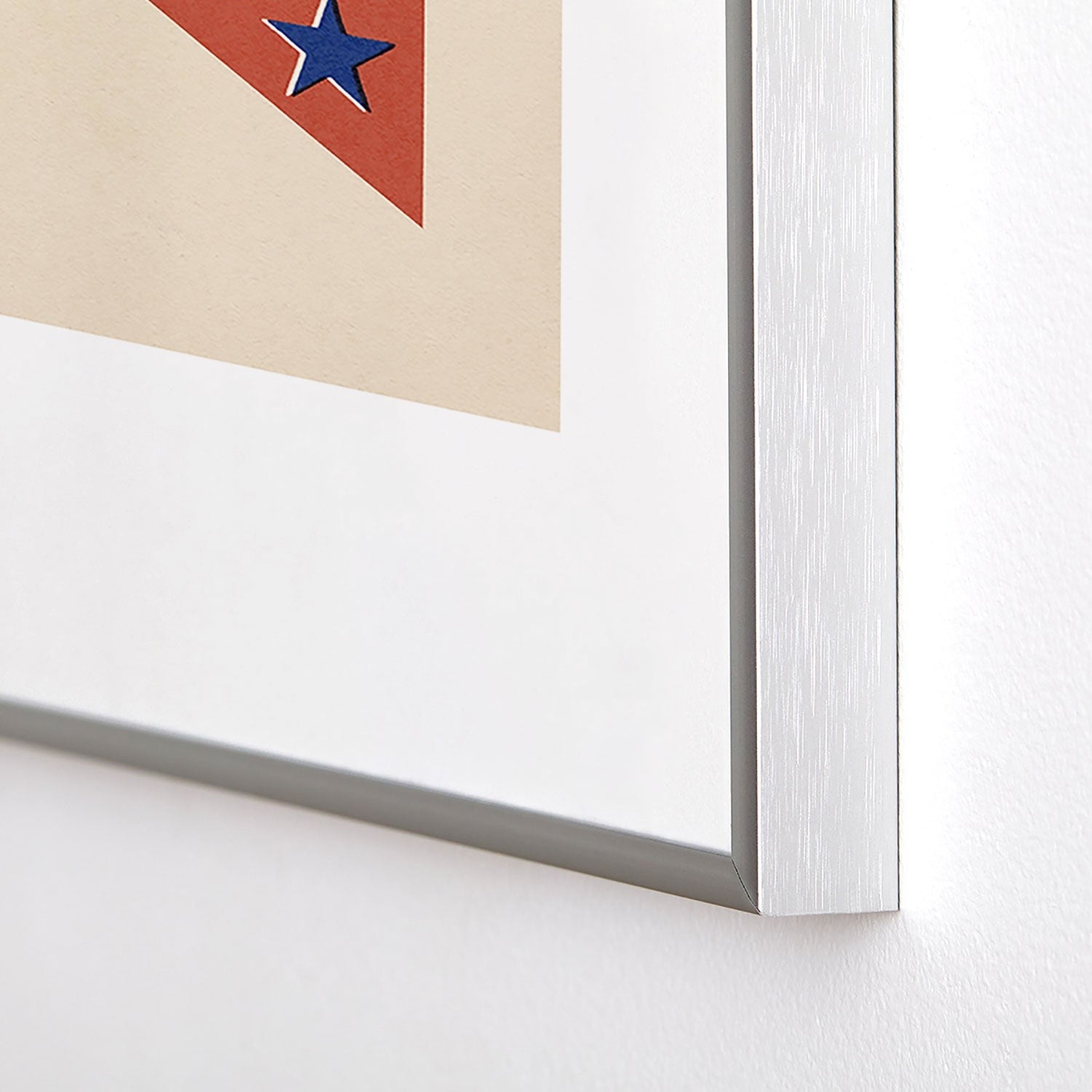 DENY Designs Star Banner Metal Framed Art Print