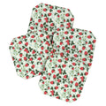 Design by Spark Strawberry Florals Fields Coaster Set