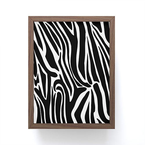 Jennifer Labre Wild Zebra Framed Mini Art Print