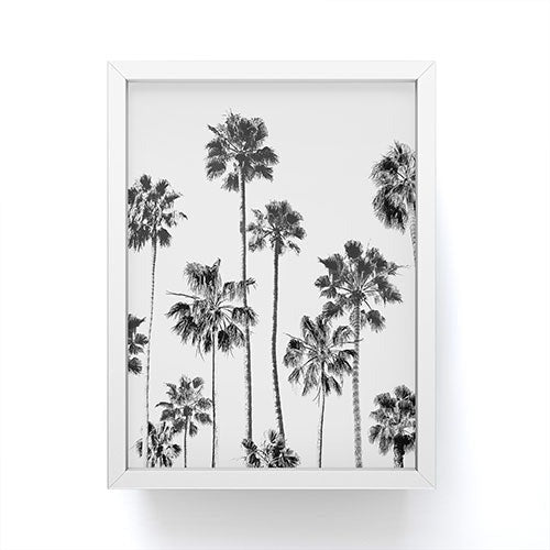Gal Design Black And White Palms Framed Mini Art Print