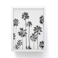 Gal Design Black And White Palms Framed Mini Art Print