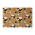 Design by Spark Sporty Soccer Santa Holiday Welcome Mat