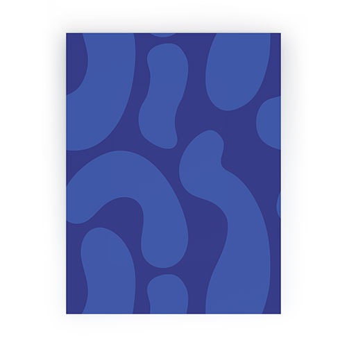 Camilla Foss Blue Pebble Mini Art Print