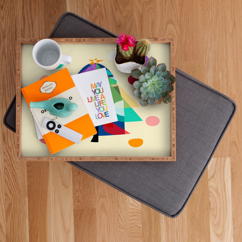 Mirimo Decorated Tree Rectangular Tray