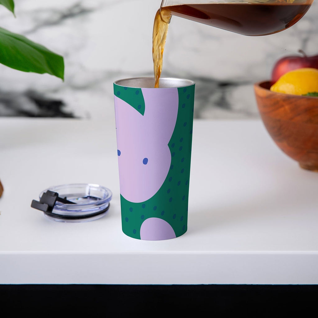 Camilla Foss Pebbles and Rabbit Travel Mug