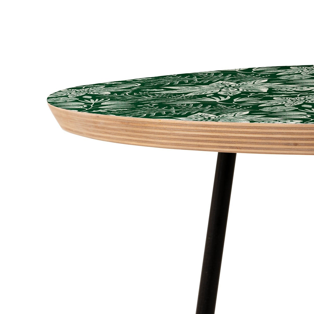 Pimlada Phuapradit Christmas Poinsettia Round Side Table