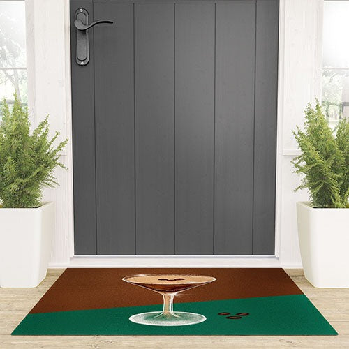Design by Spark Expresso Martini Coffee Beans Welcome Mat