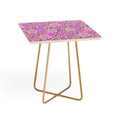 Pimlada Phuapradit Ditsy Purple Floral Half Drop Side Table