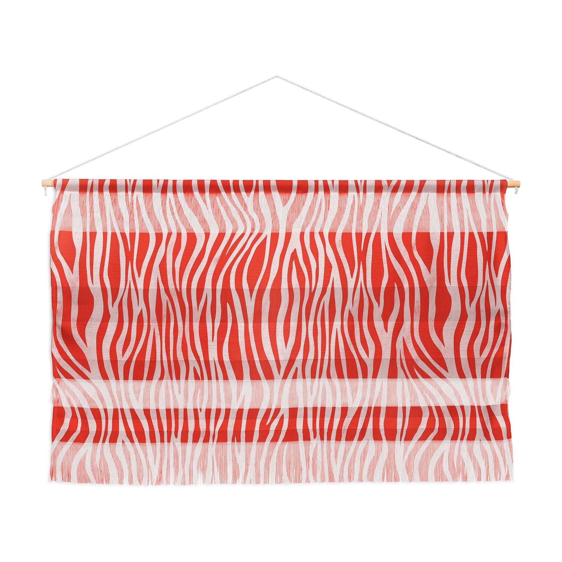Avenie BR Red Zebra Stripe Wall Hanging Landscape