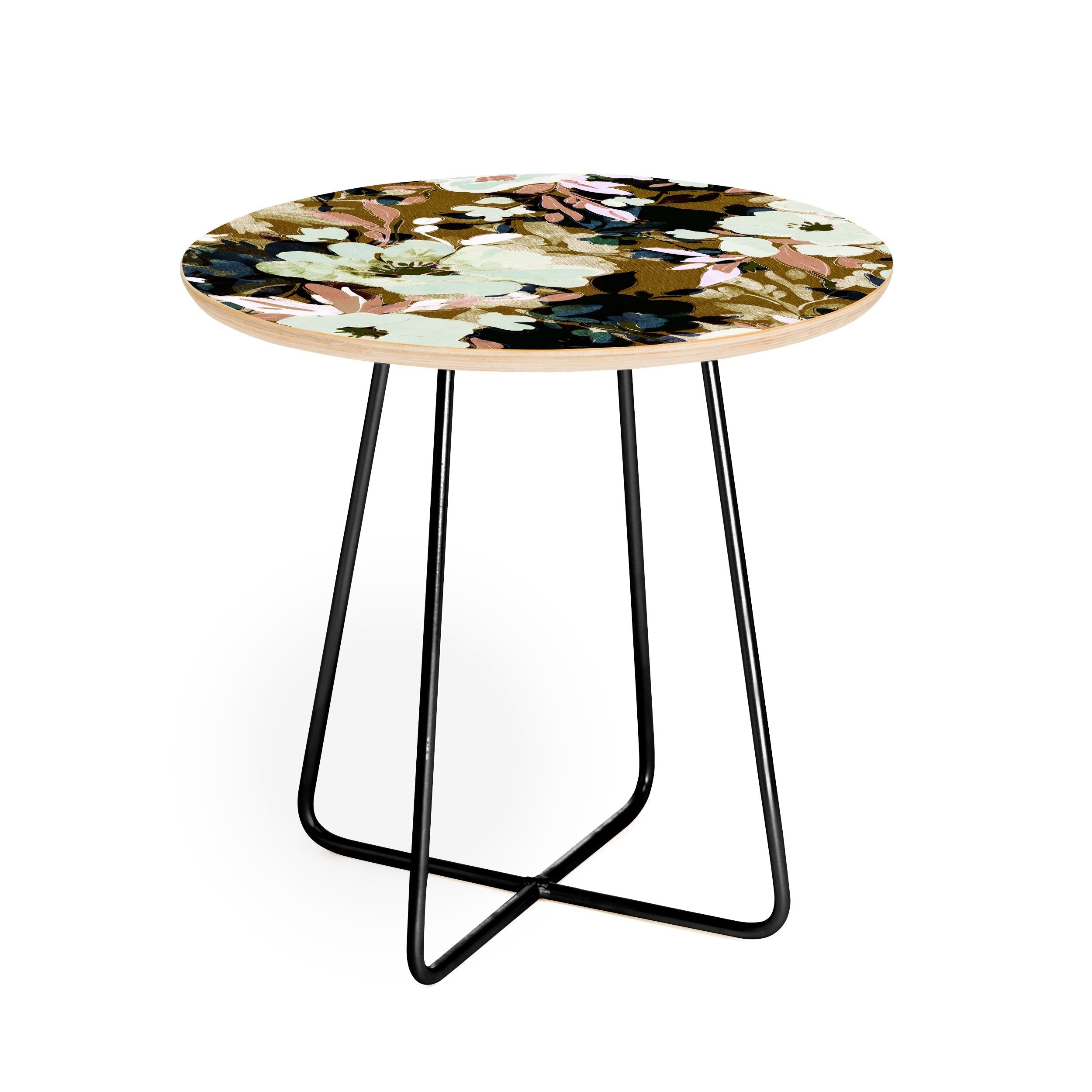 Marta Barragan Camarasa Romantic Floral Fusion Round Side Table