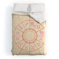 Little Om Zodiac Signs cream Comforter
