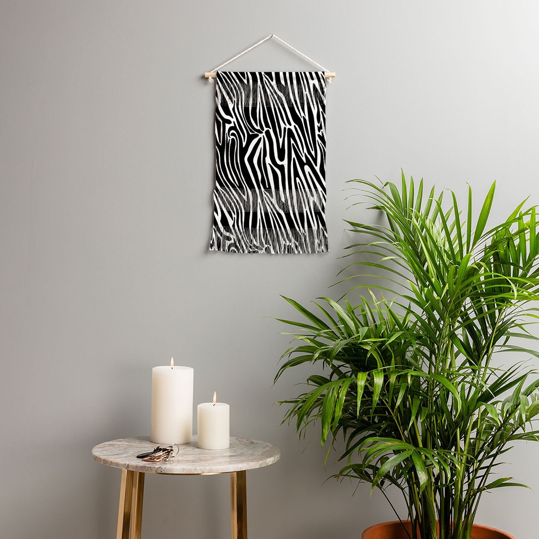 Jennifer Labre Wild Zebra Wall Hanging Portrait