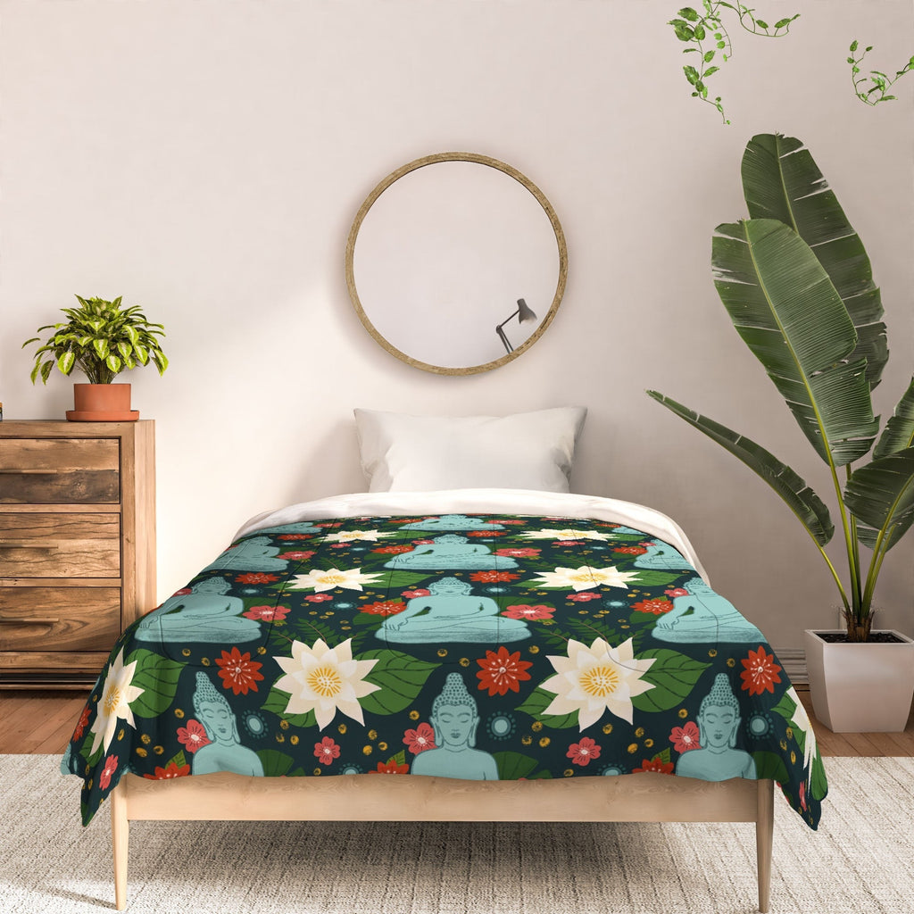 Design by Spark Meditating Lotus Buddha Comforter