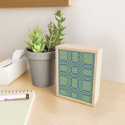 Marta Barragan Camarasa Nostalgic Grid Design Framed Mini Art Print