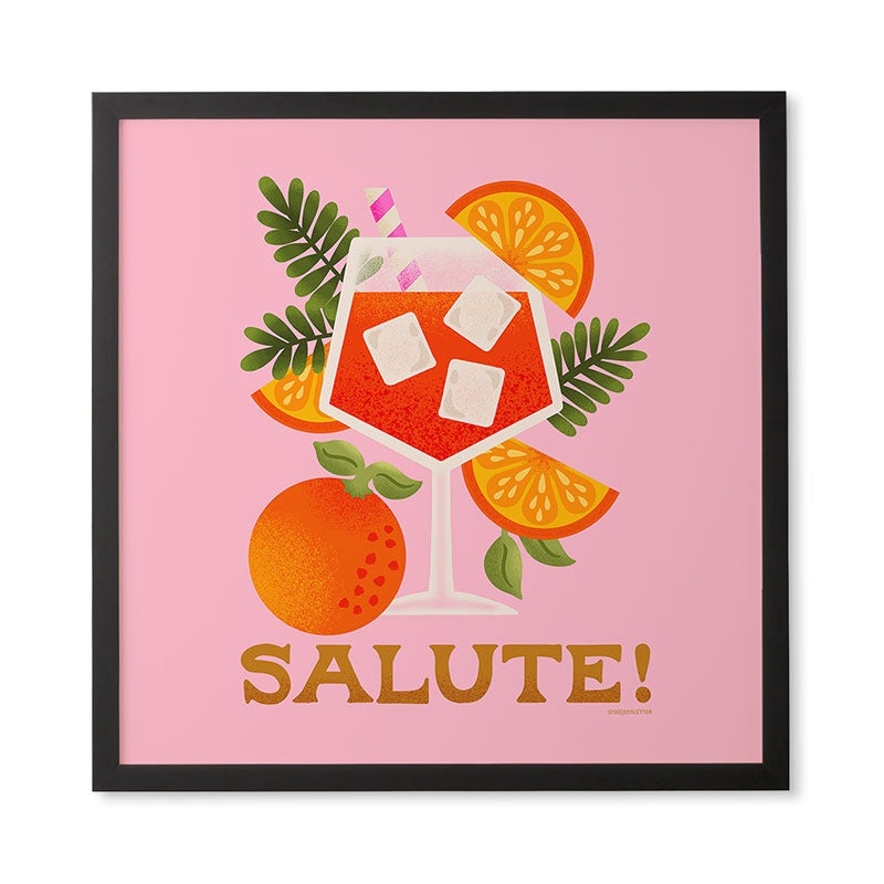 Jessica Molina Orange Spritz Framed Wall Art