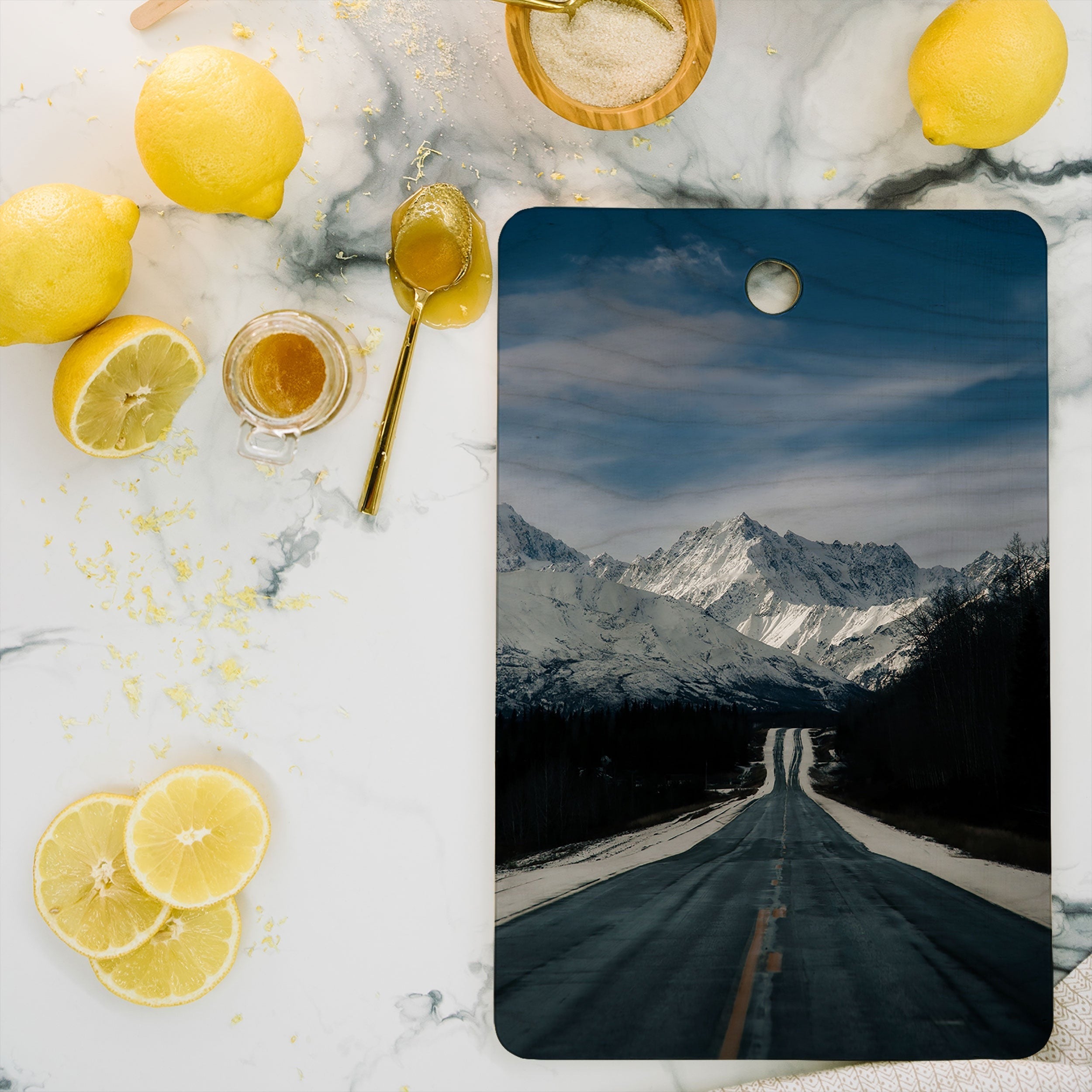 Hannah Kemp Alaska Drive Cutting Board Rectangle